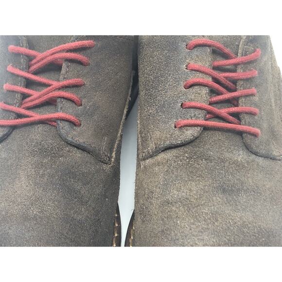Cole Haan ~ Red Laces, Brown Suede Oxfords Shoes Size 11 (C09579) - Picture 7 of 12